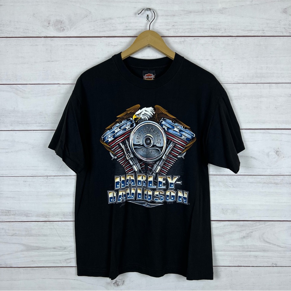 Vintage 1995 Harley Davidson Eagle T-Shirt Large